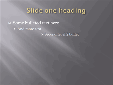 Slide text styles - override at paragraph